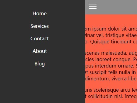 Creating An App Style Drawer Menu With Pure CSS/CSS3