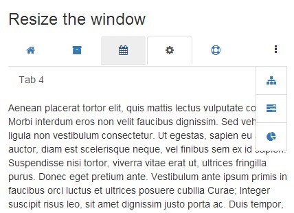 Pure CSS Adaptive Bootstrap Tabs