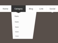Pure CSS Dropdown Menu with 3D Flipping Animation