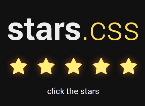 Simple 5-star Rating System with CSS and Html Radios