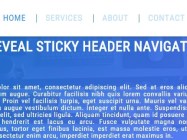 Auto-Reveal Sticky Header Navigation with Pure JavaScript and CSS