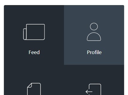 Pure CSS/CSS3 Morphing Square Menu