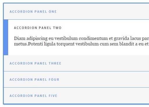 Smooth Vertical Accordion Panels with Pure JS and CSS3