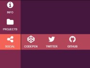 Pure CSS CSS3 Fly-out Drawer Menu