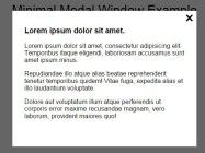 Minimal Modal Window with Plain JavaScript Demo