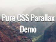 Pure CSS Parallax Scrolling Effect