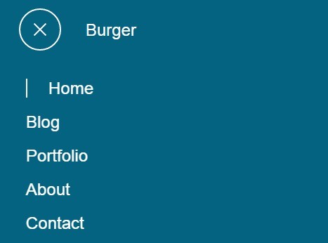 Lightweight Fullscreen Navigation with Hamburger Menu – Burger