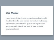 Simple Modal Box Using CSS