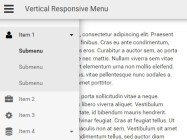 Vertical Responsive Menu