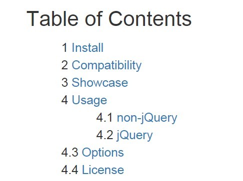 Generating A Table Of Contents with Pure JavaScript – TOC