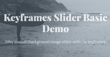 Keyframes Slider