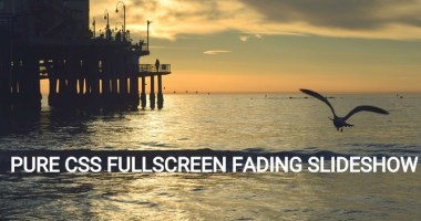 Pure CSS Fullscreen Fading Slideshow