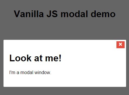 Responsive Animated Modal Window with Pure JavaScript | CSS Script