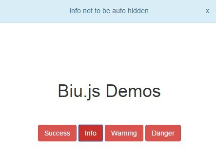 JavaScript Library For Simple Animated Notify Bars – Biu.js