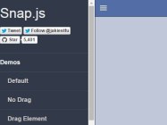 JavaScript Library For Creating App Style Side Menus