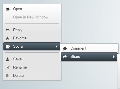 Beautiful Multi-level Context Menu with Pure JavaScript and CSS3