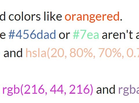 Translating Color Codes To Actual Colors – Just Show Me The Colors