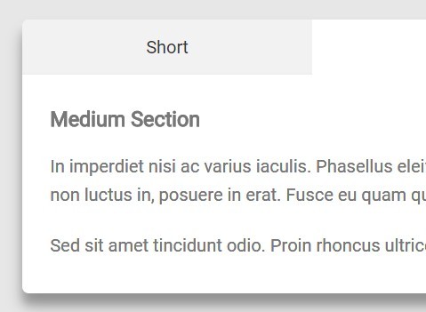 Pure CSS Tabs Component with Transitions Between Variable Heights