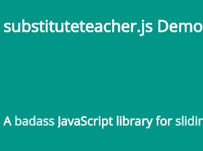 Pure JavaScript Library To Rotate Through Sentences – substituteteacher.js