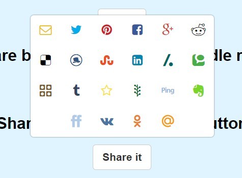 Create Social Share Popup Box with Pure JavaScript – needShareButton