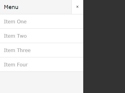 Sliding Drawer Navigation with JavaScript and CSS3