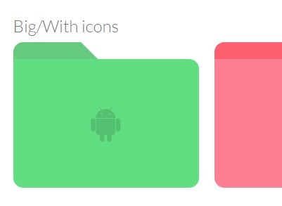 Customizable File Folder Icons with Pure CSS – FFolders.css