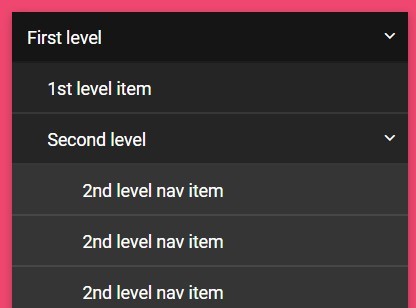 Multilevel Accordion Menu with Plain HTML & CSS