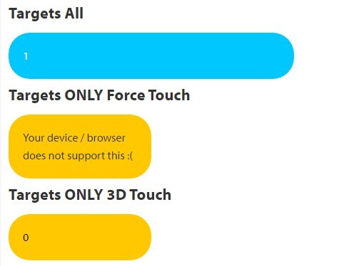 JavaScript Library For 3D Touch Handling – Pressure