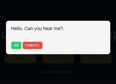 Simple Customizable Modal Dialog JavaScript Plugin – popupmodal.js
