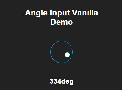 Minimal Round Slider With Vanilla JavaScript – Angle Input