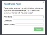 Fully Accessible Modal Window With Pure JavaScript