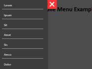 Left Mobile Menu