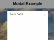 Simple Modal Window With Background Blur Effect