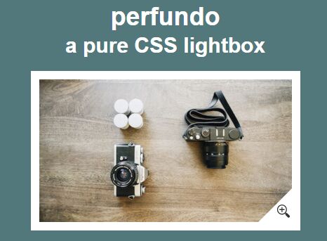 Pure CSS Animated Image Lightbox / Gallery – Perfundo