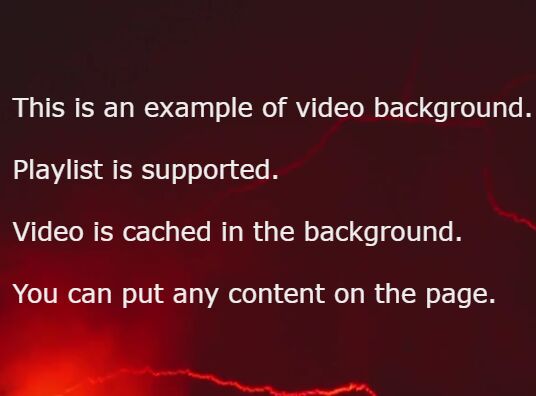Creating A Fullscreen Video Background With Pure JS – background-video