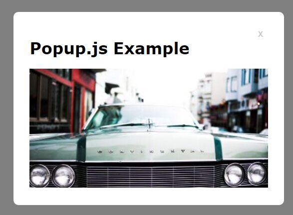 Simplest Pure JavaScript Popup library – popup.js