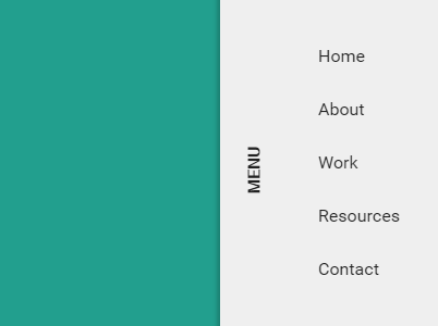 CSS Only Side Sliding Menu