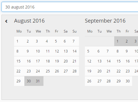 Simple Pure JavaScript Date Range Picker – tripPicker