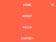 CSS3 Fullscreen Hamburger Menu