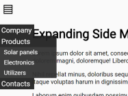 Expanding Side Menu