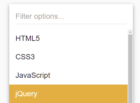 Filterable Select Box In Pure JavaScript – Asterism Custom Select