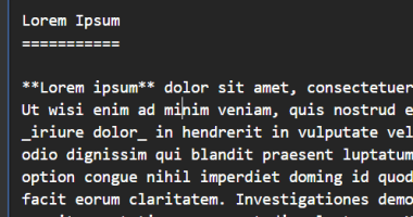 Markdown Text Editor Plugin
