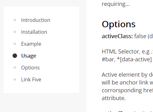Sticky JavaScript In-page Navigation Plugin – Navigator.js