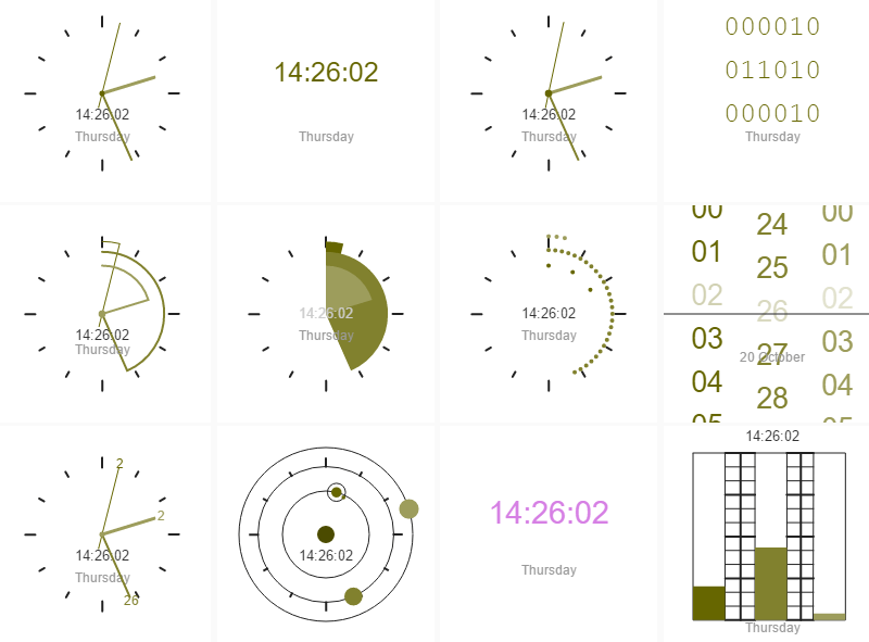 Canvas Based Clock JavaScript Library – CanvasClock