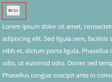 JavaScript Library To Check And Display Frames Per Second – fps