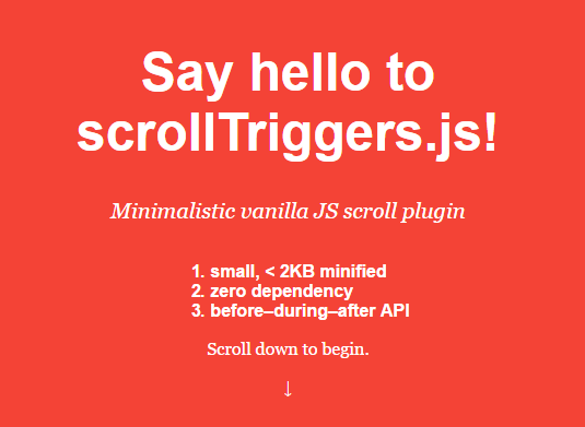 Minimal Scrolling Library In Vanilla JavaScript – scrollTriggers.js
