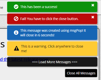 Feature-rich Growl Notification Library – MsgPop
