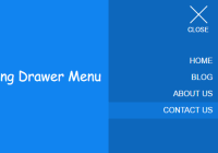 pure-css-css3-morphing-drawer-menu
