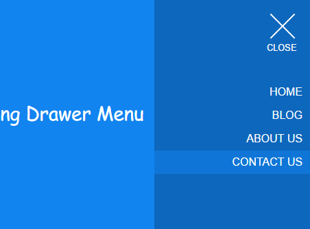 Pure CSS / CSS3 Morphing Drawer Menu