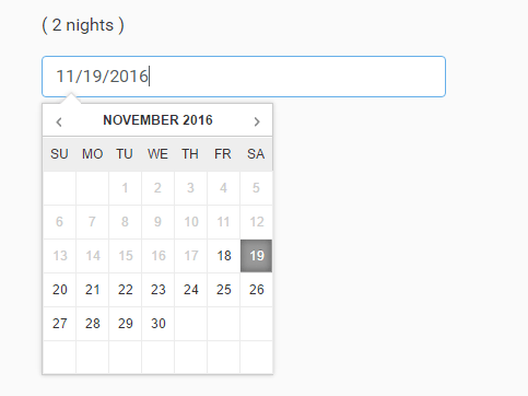 Simple Standalone JS Date Picker  – salsa-calendar